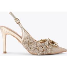 Synthetic Heels & Pumps Carvela Petalo Embellished Court Shoes - Gold