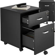 Tectake Storage Cabinets tectake Filing 2 Rolling Lockable Drawers Storage Cabinet
