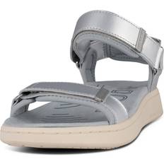 Uld Sandaler Woden Uld Sandaler Line Metallic - Silver