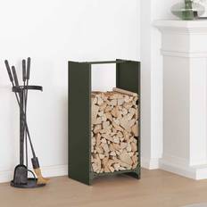 Fireplace Accessories vidaXL Firewood Rack Olive Green 40x30x80 cm