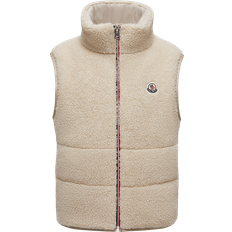 Moncler Vests Children's Clothing Moncler Ivory Down-Padded Orin Sherpa Gilet - Beige