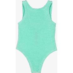 Green Bathing Suits Children's Clothing Hunza G irls Mint Green Crinkle Swimsuit