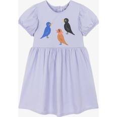 68/74 Kjoler Mini Rodini GOTS Birds Sp Kortærmet Kjole - Purple/Lilla