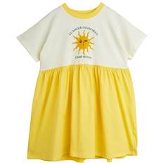 68/74 Klänningar Barnkläder Mini Rodini GOTS Sun Sp Kortärmad Klänning - Offwhite/Vit