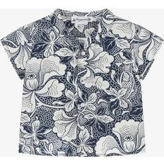 Florals Shirts Children's Clothing Bonpoint Baby Boys Blue Cotton Floral Shirt