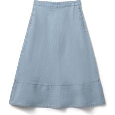 Stribede Nederdele Sofie Schnoor Seliasw Nederdel Kvinde Light Blue Striped - Blue Denim