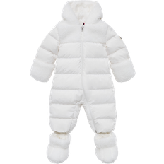 Moncler Overalls Moncler Enfant White Osof Down Padded Baby Snowsuit - White
