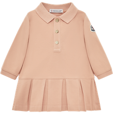 Moncler Dresses Moncler Cotton Piquet Polo Dress Girl - Pink