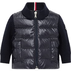 Moncler Enfant Boys Down-Padded Wool Zip-Up Top - Navy Blue