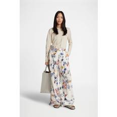 Blomstrede Bukser & Shorts Munthe Blomstret Mønsterbukser Kit Pants - Beige