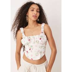 Gina Tricot Undertøj Gina Tricot Corset Top Korset Toppe - Hvid