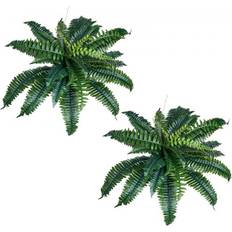 2 Pcs Boston Plastic Fern 30 Branches