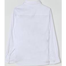 Short Sleeves Shirts BOSS Long Sleeve Casual Cotton Shirt - White
