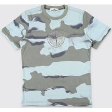 Stone Island Tops Children's Clothing Stone Island Camouflage Junior Kids T-Shirt - Blue