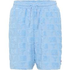 Oversize Shorts Carlo Colucci Terry Insert Oversize Streetwear Short - Blue