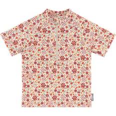 UV-Pullover Sterntaler Kurzarm Schwimmshirt Blumen - Ecru