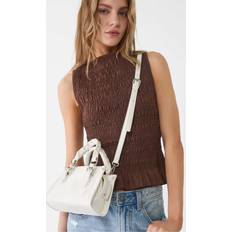 Stradivarius Crossbody Bag With Braided Strap - White