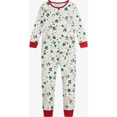 Cotton Christmas Pyjamas - Green/Red