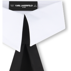 Ensfarvet Slips & Butterflies Karl Lagerfeld Black Tie With White Collar
