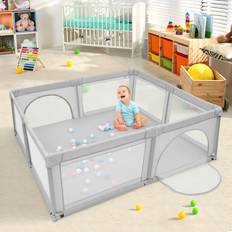 Speelboxen Costway Baby Grote Draagbare Baby Speelbox 206 x 185 5 x 68 cm