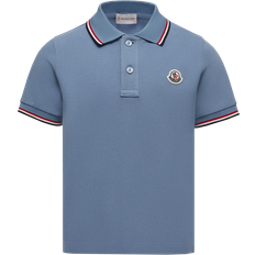 Moncler Polo Shirts Moncler Lgo Polo Jn54 - Blue