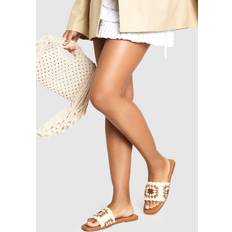 Sandals boohoo Womens Crochet Sandals - White