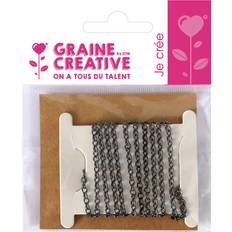 Creative Kette Stich Goldmessing Ø3mm Anthrazit