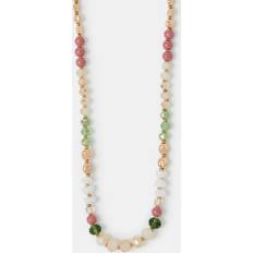 Multicoloured - Women Necklaces Accessorize Long Beaded Rope Necklace - Multicolour