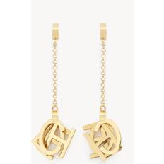The Chloé Letters Earrings Gold 100% Brass