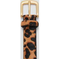 Kläder Mango Animal Print Leather Belt Dam Bälten - Brown