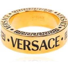 Gula - Herr Ringar Versace Herr Ring Med Ingraverad Logotyp - Yellow