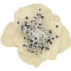Brooches Valentino Garavani Flower Shape Enamel Brooch - Beige