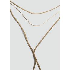 Mango Long Triple Necklace Gold - Gold