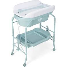 Blue Changing Tables Costway 2 in 1 Kids Changing Station Blue