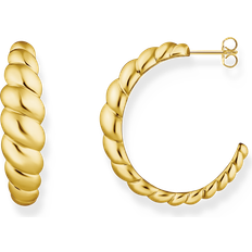 Thomas Sabo Guld Örhängen Thomas Sabo Organiskt Formade Hoops Guld
