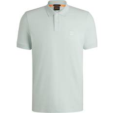 Men - Purple Polo Shirts BOSS Passenger Polo T Shirt Lavender - Light Green