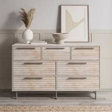 Dunelm Chest of Drawers Dunelm Bryant 7 Whitewash Chest of Drawer