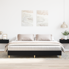 vidaXL Senge Ramme Sort Egetræ 180x200 cm Sengeramme