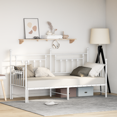 Indbyggede opbevaring Senge vidaXL Daybed Med Trundle 80x200 cm Stål Rammeseng