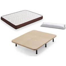Conjuntos de Cama Colchón Viscobrown Reversible Base Tapizada 3D 6 Patas 32cm 105x180 cm