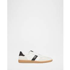 Leather Trainers Tom Ford Archer Suede-Trimmed Leather Sneakers - White
