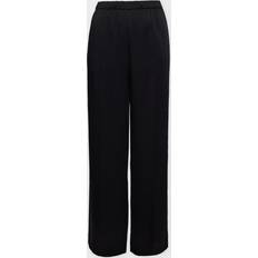 Vince Byxor Mid Rise Side-Strap Crepe - Svart