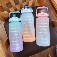 Tomtop Jms 2L Large Capacity with Marker Straw Water Bottle