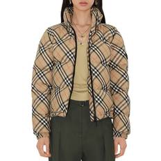 Burberry Dam Ytterkläder Burberry Ambleside Check Puffer Jacket - Sand IP Check
