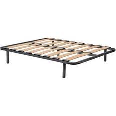 Camas con Estructura Somier Láminas Metálico 8 Láminas De Haya Elásticas 90x182 cm Cama con Estructura