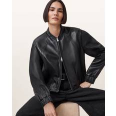 AllSaints Ytterkläder AllSaints Martina Leather Bomber Jacket - Black