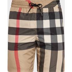 Burberry Men Swimwear Burberry Check Swim Shorts - Beige
