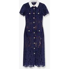 Midi Klänning Navy Lace