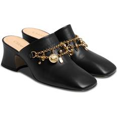 Femme Sandales à talons Chloe Leather Mules With Charms