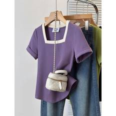 Warehouse Large Square Collar Short Sleeved T-shirt - Summer Front